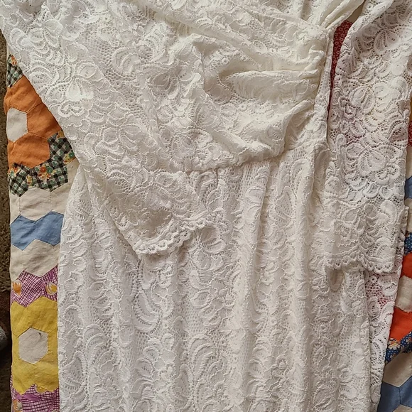 Blush brand stretch lace wedding dress - Picture 6 of 7